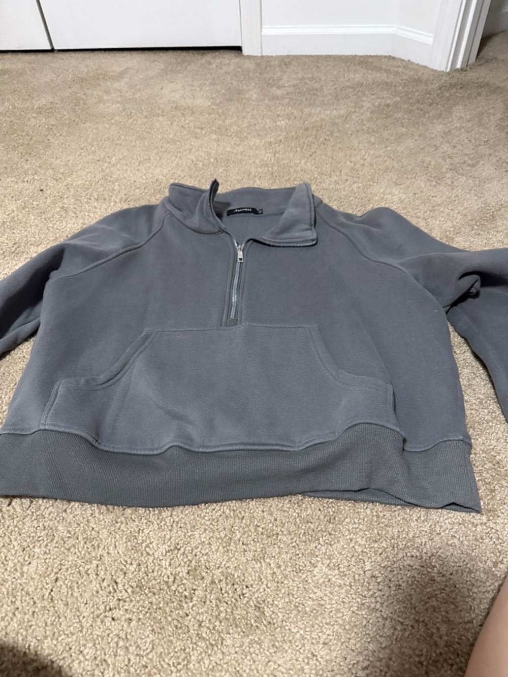 Men's Half-Zip Pullover Sweatshirt - Gray